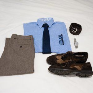 Ike Behar Houndstooth Dress Shirt